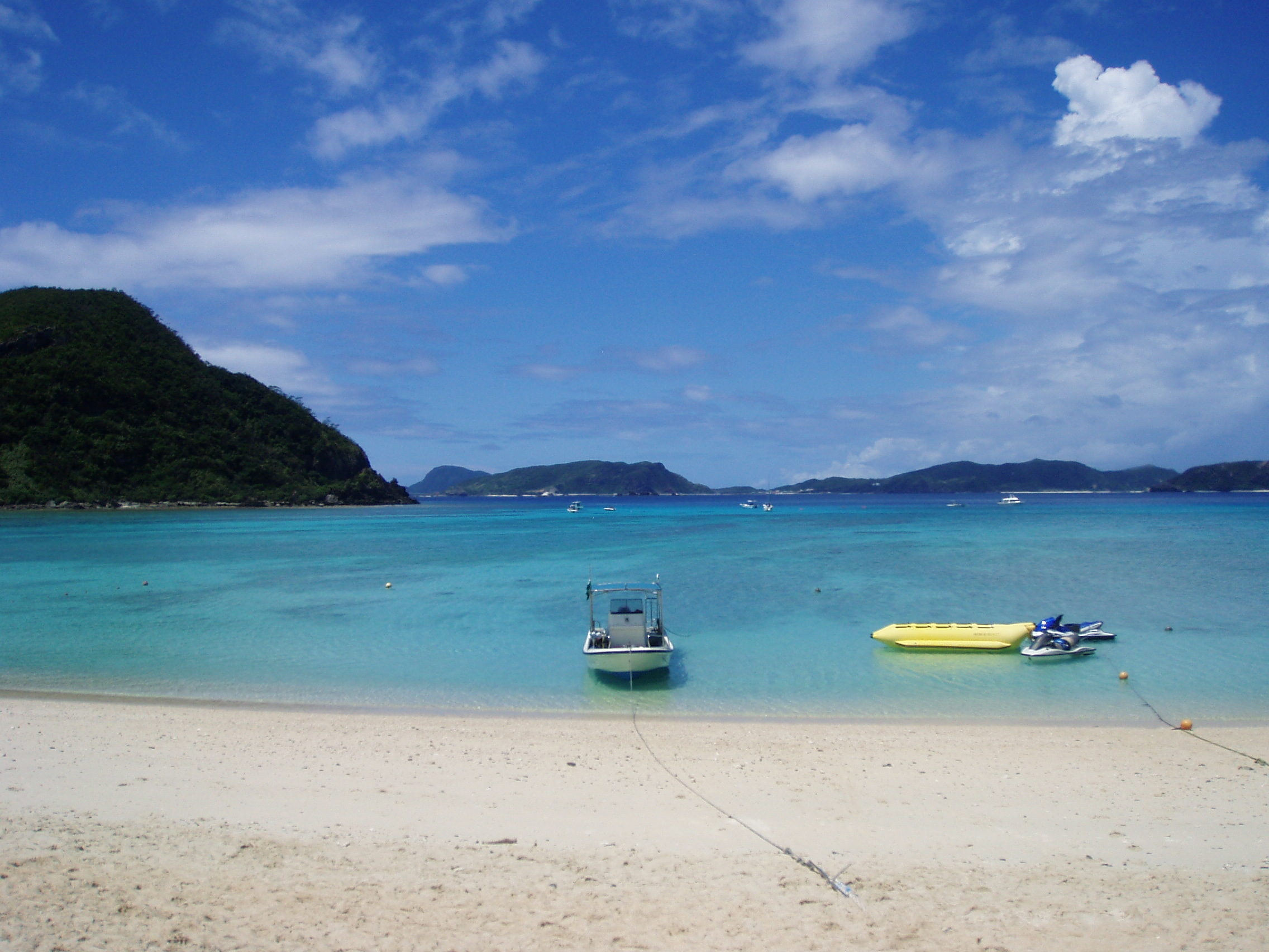 Okinawa's white-sand beach, Japan